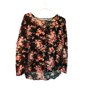 🎊3 FOR $10 REBEL SUGAR WOMENS FLORAL BLOUSE  MEDIUM